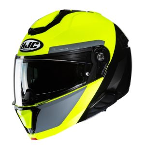 HJC I91 Bina Motorcycle Helmet Yellow 1