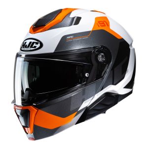HJC I91 Carst Motorcycle Helmet Orange 1