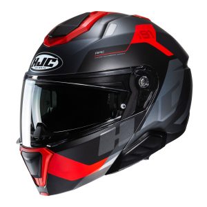 HJC I91 Carst Motorcycle Helmet Red 1