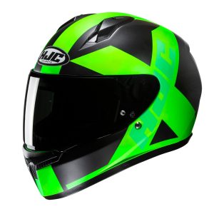 HJC C10 Tez Motorcycle Helmet Green 1