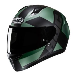 HJC C10 Tez Motorcycle Helmet Khaki Green 1