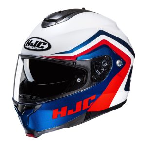 HJC C91 Nepos Motorcycle Helmet White Blue Red 1