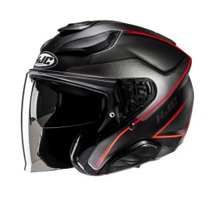 HJC F31 Ludi Motorcycle Helmet Red 1