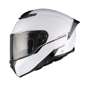 MT Atom 2 Plain Motorcycle Helmet White 1