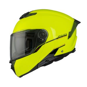 MT Atom 2 Plain Motorcycle Helmet Yellow 1
