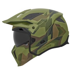 MT Streetfighter S Burst Motorcycle Helmet Green 1