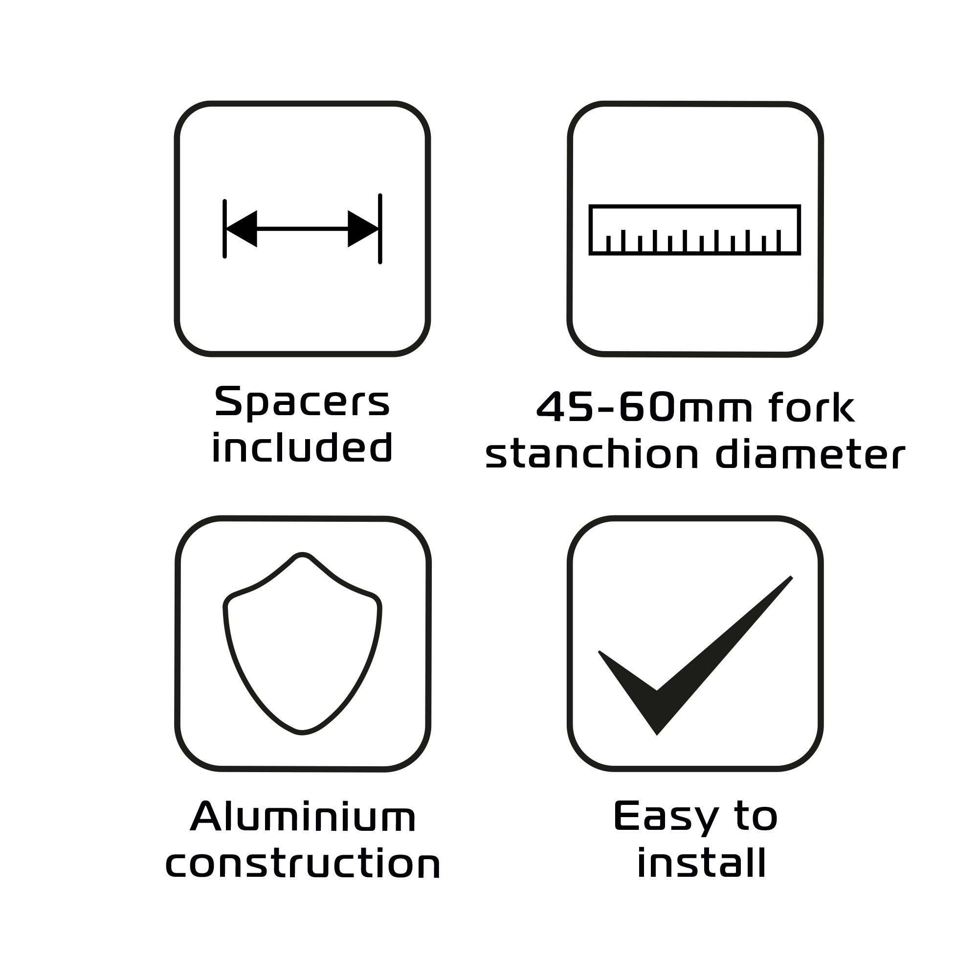 Oxford Motorcycle Fork Mount Lighting Adapters OX539 4