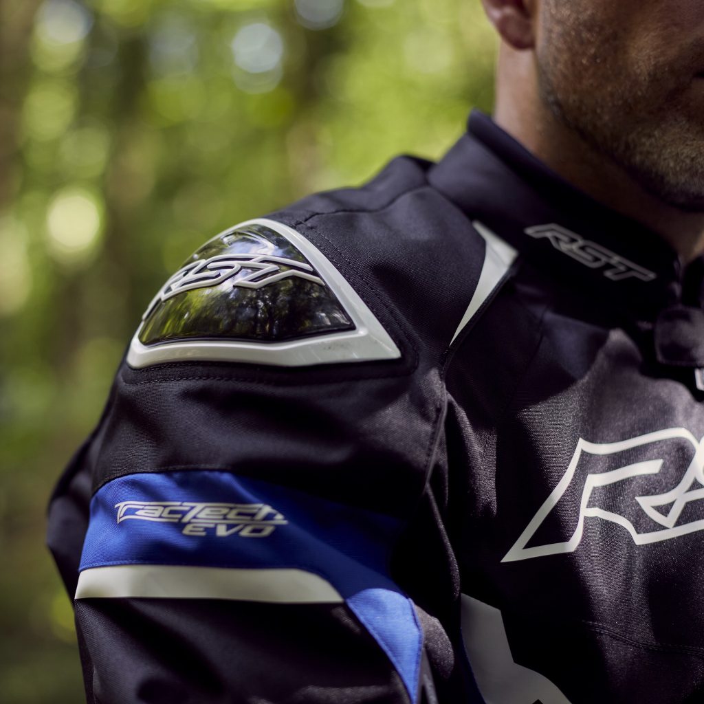RST Tractech 5 Textile Motorcycle Jacket Blue Lifestyle 5