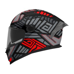 MT Braker Zebra Motorcycle Helmet – Black/Red MT Braker Zebra Motorcycle Helmet Black Red 1