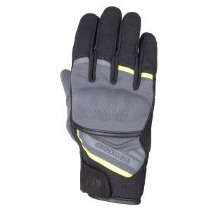 Oxford Dakar 1.0 Mens Motorcycle Gloves Charcoal Yellow 1