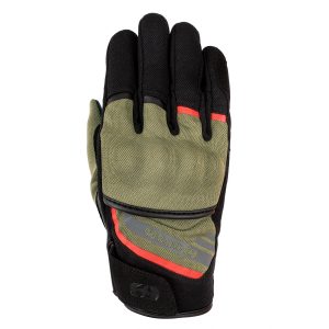 Oxford Dakar 1.0 Mens Motorcycle Gloves Green Red 1