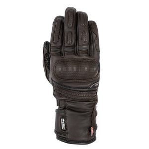Oxford Hamilton Ladies Leather Motorcycle Gloves Brown 1