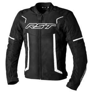 RST Pilot Evo Motorcycle Jacket Black White 1