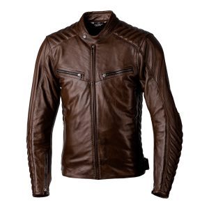 RST Roadster 3 Leather Motorcycle Jacket Brown 1