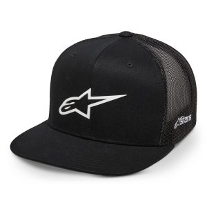 Alpinestars 3D Ageless Motorcycle Hat – Black/White Alpinestars 3D Ageless Hat Black White 1