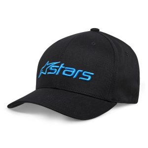 Alpinestars Blaze 2 Motorcycle Hat – Black/Blue Alpinestars Blaze 2.0 Hat Black Blue 1