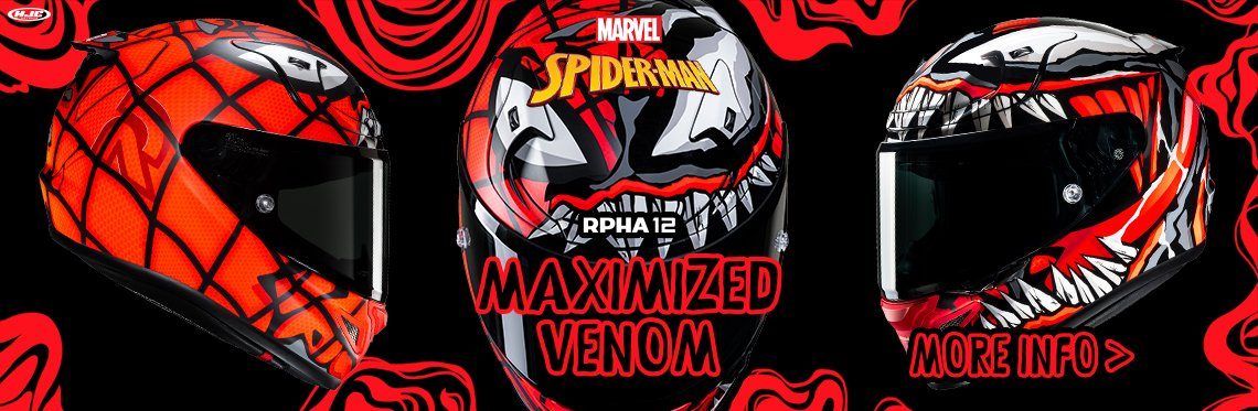 HJC RPHA 12 Maximized Venom Motorcycle Helmet Web Banner