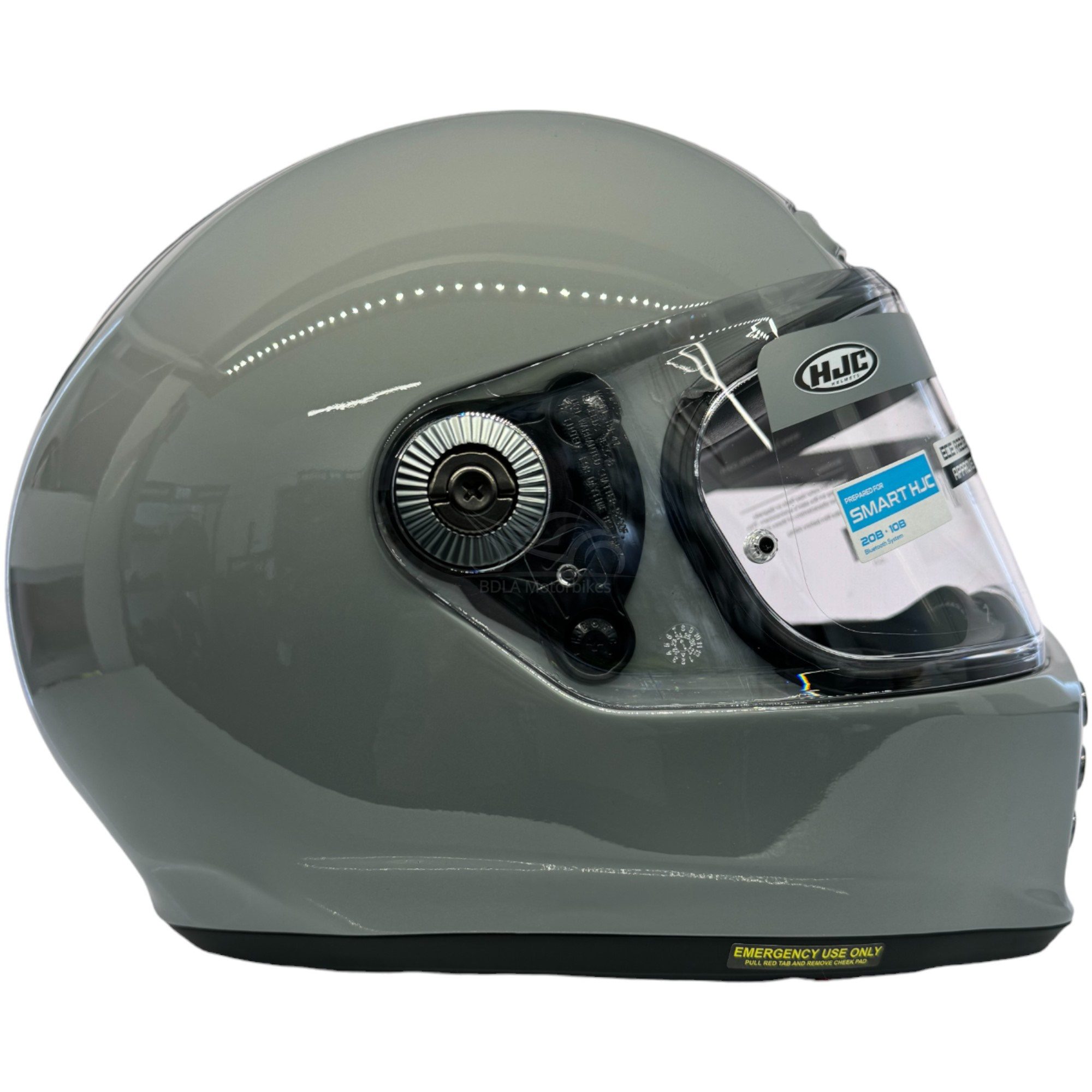 HJC V10 Plain Vintage Motorcycle Helmet Nardy Grey 6