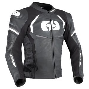 Oxford Nexus 1.0 Leather Motorcycle Jacket White 1
