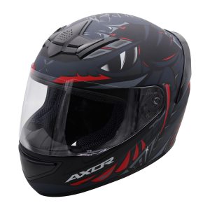 Axor Rage Python Motorcycle Helmet – Black/Grey/Red Axor Rage Python Motorcycle Helmet Black Red 1