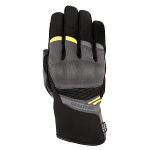 Oxford Dakar 1.0 D2D Mens Motorcycle Gloves Charcoal Yellow 1