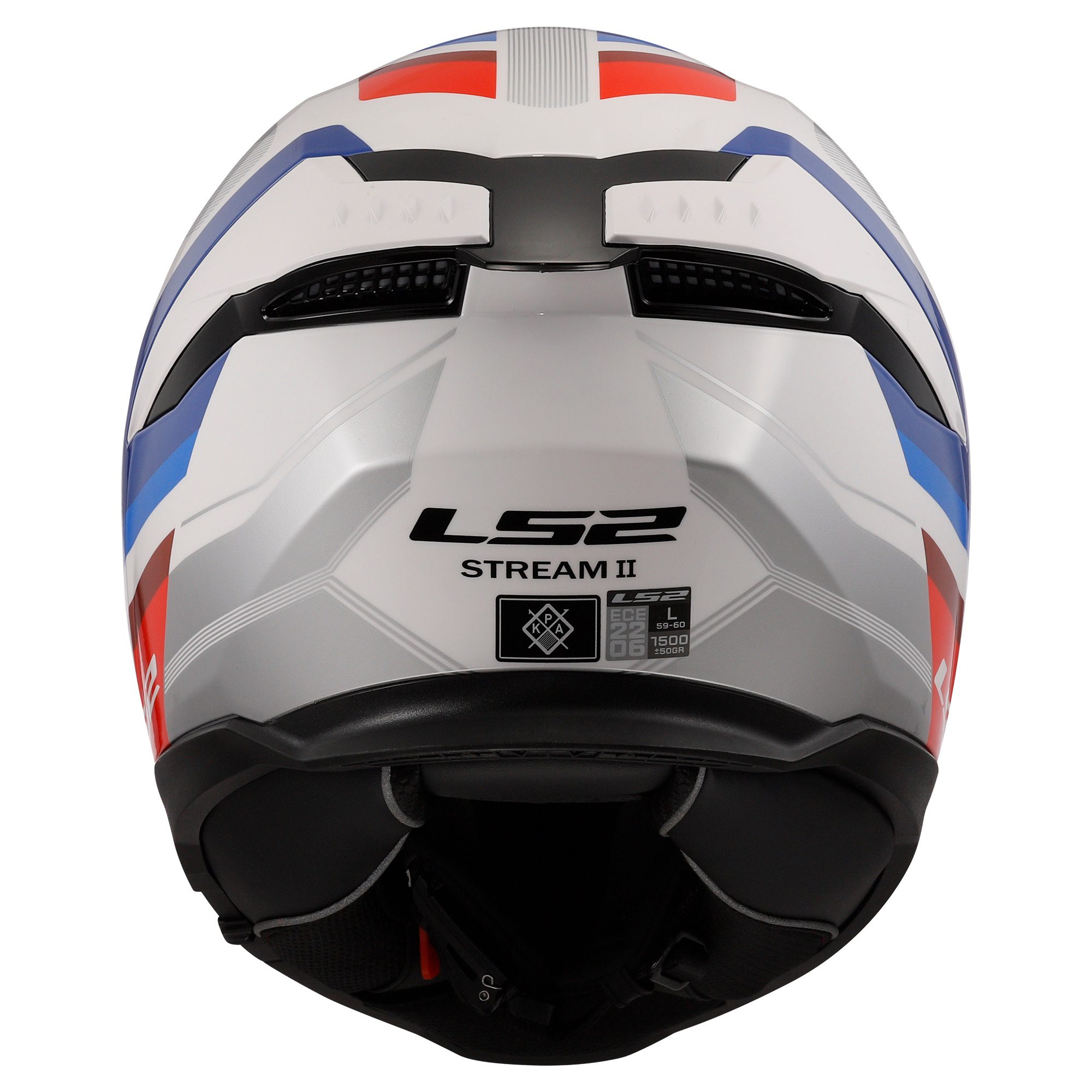 LS2 FF808 Stream II Vintage Motorcycle Helmet White 4