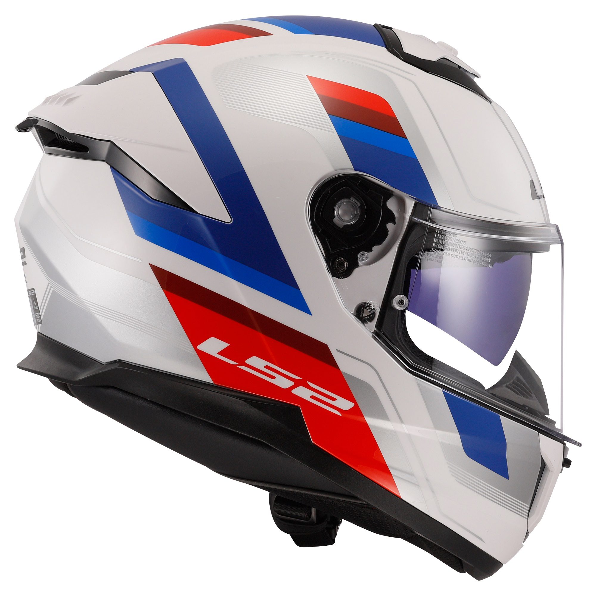 LS2 FF808 Stream II Vintage Motorcycle Helmet White 6