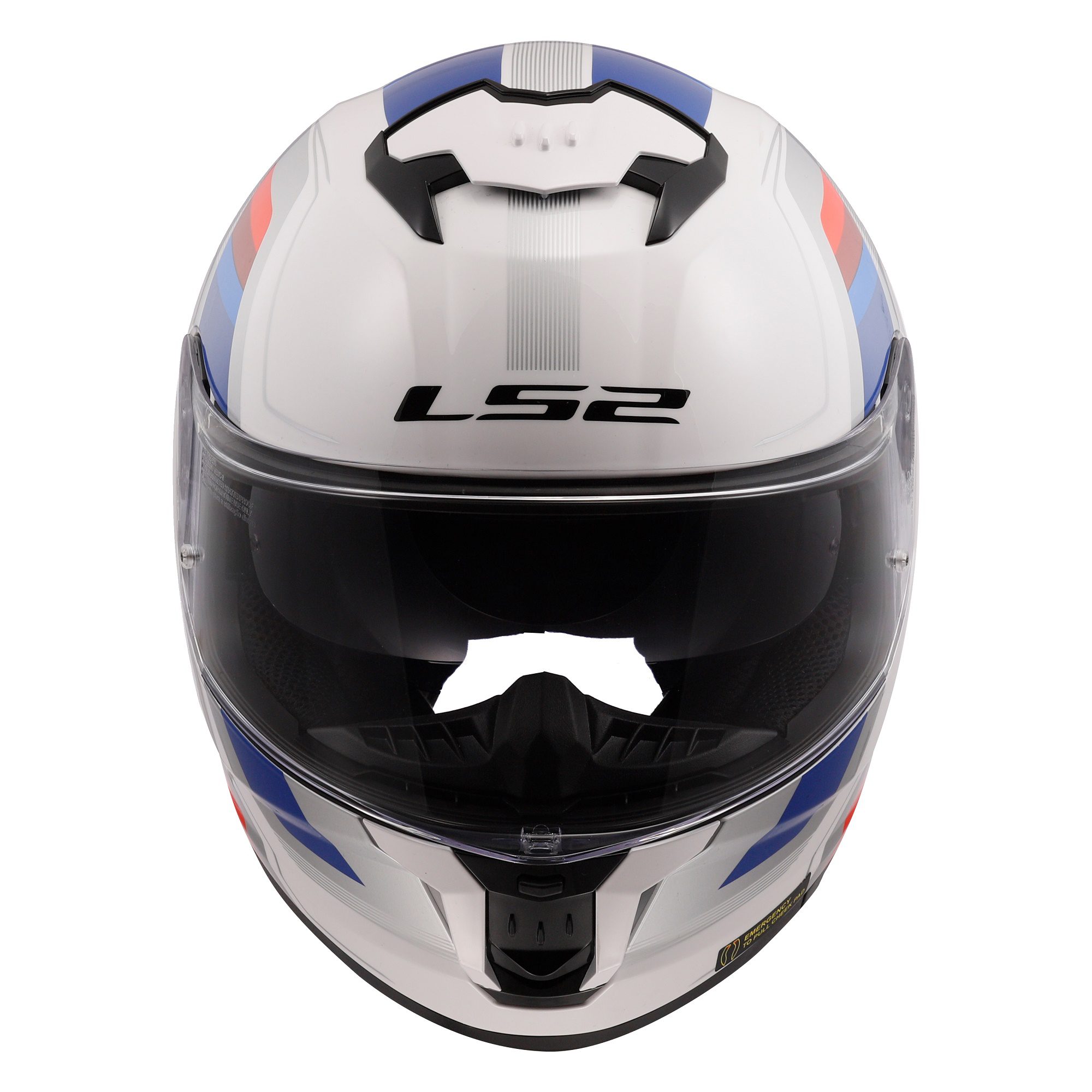LS2 FF808 Stream II Vintage Motorcycle Helmet White 8