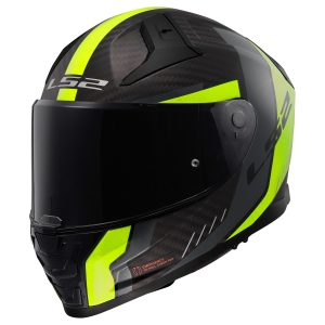 LS2 FF811 Vector II Carbon Grid Motorcycle Helmet Yellow 1
