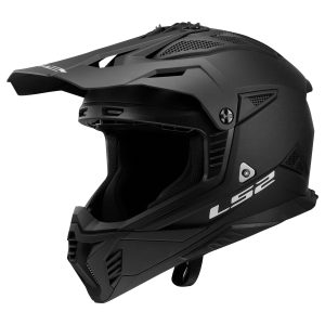 LS2 MX708 Fast II Plain Motorcycle Helmet Matt Black 1