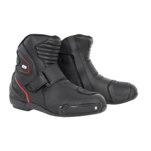 Oxford Omega Air Mens Motorcycle Boots Black White Red 1