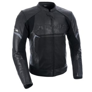 ARMR Raiden 3.0 Leather Motorcycle Jacket Black 1