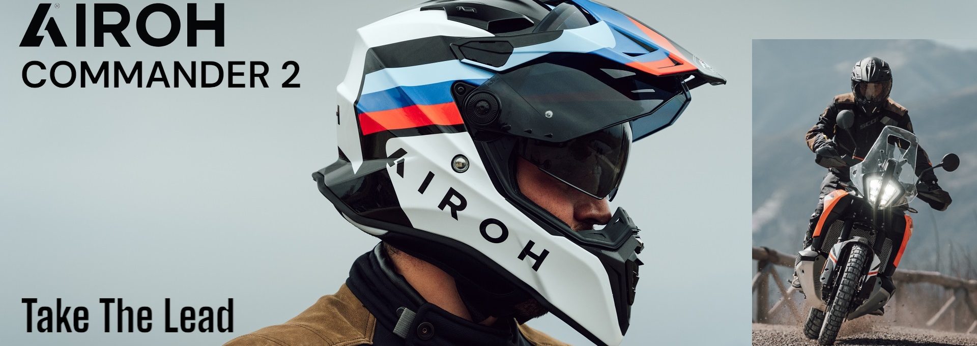 Airoh Commander 2 Motorcycle Helmet Web Banner Final