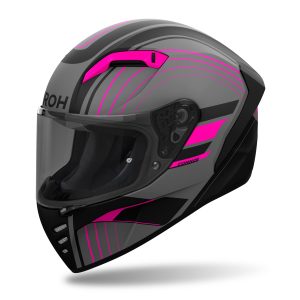 Airoh Connor Achieve Motorcycle Helmet Pink 1
