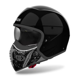 Airoh J110 Paesly Motorcycle Helmet – Black Airoh J110 Paesly Motorcycle Helmet Black 1