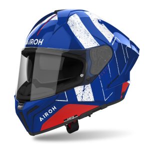 Airoh Matryx Scope Motorcycle Helmet Blue Red 1