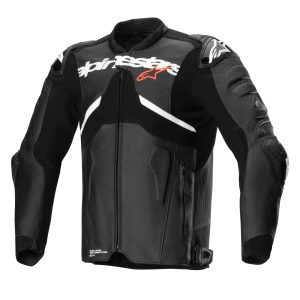 Alpinestars Atem v5 Leather Motorcycle Jacket – Black/White Alpinestars Atem v5 Leather Motorcycle Jacket Black White 1