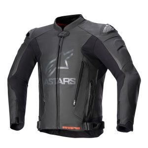 Alpinestars GP Plus R v4 Mens Leather Motorcycle Jacket Black Black 1