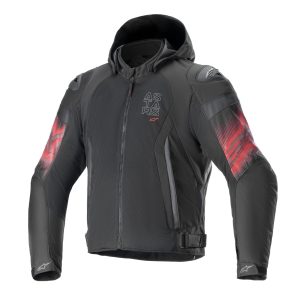 Alpinestars Zaca Air Venom WP Motorcycle Jacket – Black/Bright Red Alpinestars Zaca Air Venom WP Motorcycle Jacket Black Red 1