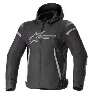 Alpinestars Zaca WP Motorcycle Jacket Black Dark Grey 1