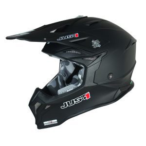 Just1 J39 Plain Motocross Helmet Matt Black 1