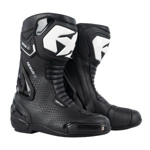 Oxford Nexus 1 Air Motorcycle Boots – Black/White Oxford Nexus 1.0 Air Mens Motorcycle Boots Black White 1