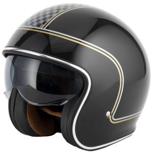 Vcan H589 Chequer Motorcycle Helmet Black 1