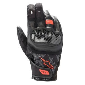 Alpinestars SMX-Z Drystar Motorcycle Gloves Black Red 1