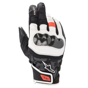 Alpinestars SMX-Z Drystar Motorcycle Gloves Black White Red 1