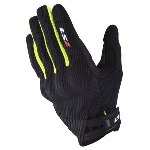 LS2 Dart 2 Motorcycle Gloves Black Yellow 1
