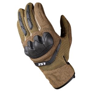 LS2 Kubra Motorcycle Gloves Brown 1