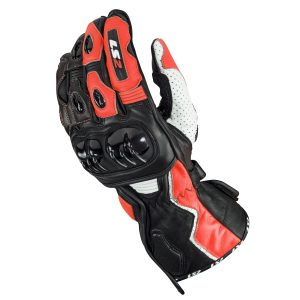 LS2 Swift Motorcycle Gloves Black White Red 1