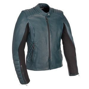 Oxford Radley Leather Women's Motorcycle Jacket Teal 1