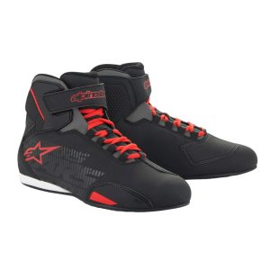 Alpinestars Sektor Motorcycle Boots Black Bright Red 1